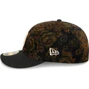sort-buet-kasket-justerbar-59fifty-low-profile-floral-cord-three-looms-printed-corduroy-fra-san-diego-padres-mlb-fra-new-era