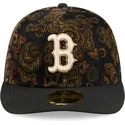 sort-buet-kasket-justerbar-59fifty-low-profile-floral-cord-three-looms-printed-corduroy-fra-boston-red-sox-mlb-fra-new-era