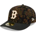 boston-red-sox-mlb-new-era-59fifty-low-profile-floral-cord-three-looms-printed-corduroy-sort-buet-justerbar-kasket