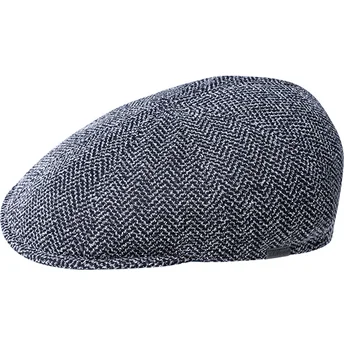 Boina navyblå Pattern Flexfit Marled Navy fra Kangol