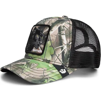 Goorin Bros. The Farm Panther Camouflage Seasonal Real Tree trucker kasket med panter-camouflage.