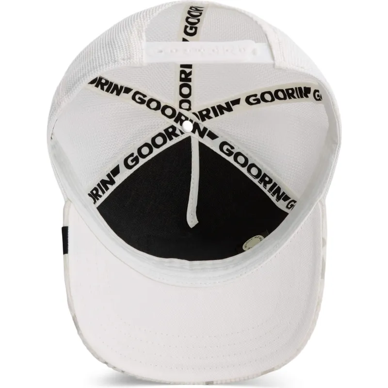 hvid-trucker-kasket-hund-bestie-corduroy-camo-the-farm-fra-goorin-bros