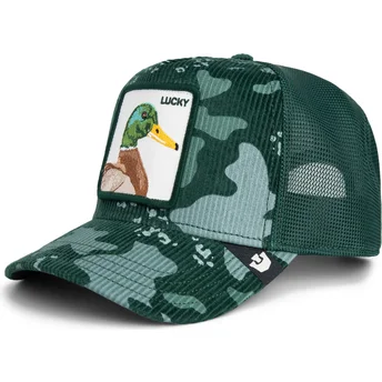 Goorin Bros. The Farm Lucky Duck Corduroy Camo grøn ande trucker kasket