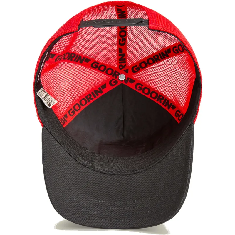 rod-og-sort-buffalo-trucker-kasket-ruthless-buffalo-suede-the-farm-fra-goorin-bros