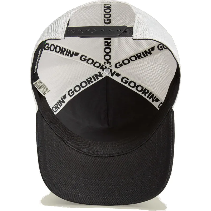 trucker-kasket-hvid-og-sort-panter-strength-panther-suede-the-farm-fra-goorin-bros