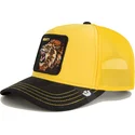 trucker-kasket-gul-og-sort-love-mighty-lion-suede-the-farm-fra-goorin-bros