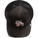 sort-trucker-kasket-panter-strength-panther-velour-the-farm-fra-goorin-bros