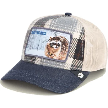 Gorra trucker blå mapache Bless This Mess Free Spirited Homestead The Farm af Goorin Bros.