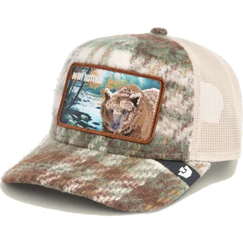 Gorra trucker brun bjørn Do Not Disturb Don't Poke The Bear Homestead The Farm fra Goorin Bros.