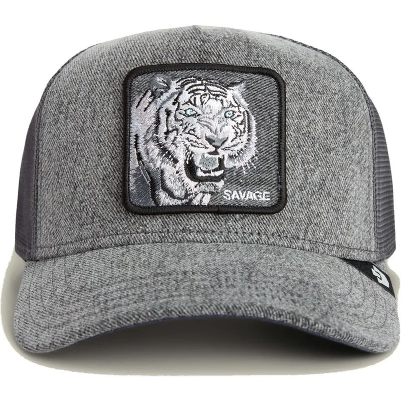 trucker-kasket-gra-tiger-savage-denim-the-farm-fra-goorin-bros