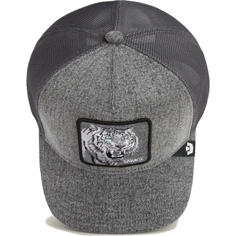 trucker-kasket-gra-tiger-savage-denim-the-farm-fra-goorin-bros