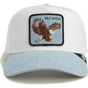 goorin-bros-the-farm-fly-high-denim-hvid-og-bla-orn-trucker-kasket