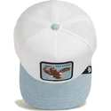 goorin-bros-the-farm-fly-high-denim-hvid-og-bla-orn-trucker-kasket
