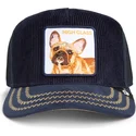 marinebla-trucker-kasket-fransk-bulldog-high-class-remix-the-farm-fra-goorin-bros