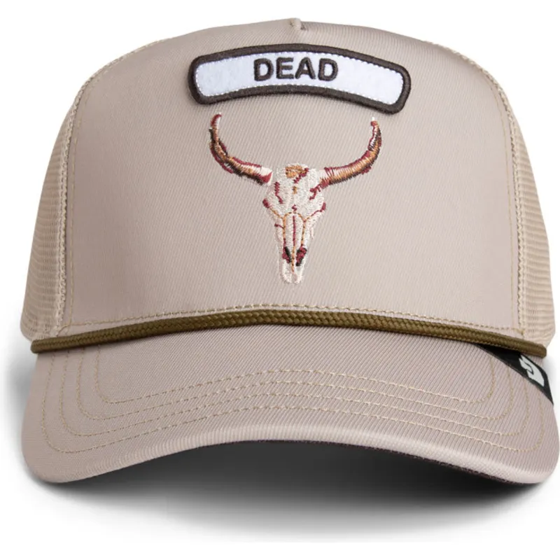 beige-trucker-kasket-okse-gb2-skull-the-rocker-the-farm-fra-goorin-bros