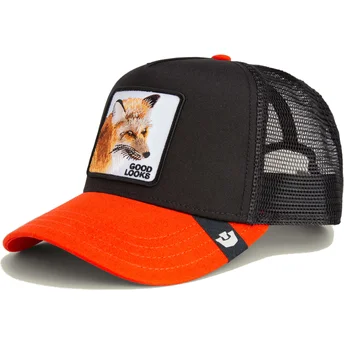 Goorin Bros. Good Looks Sport The Farm sort og orange ræv trucker kasket
