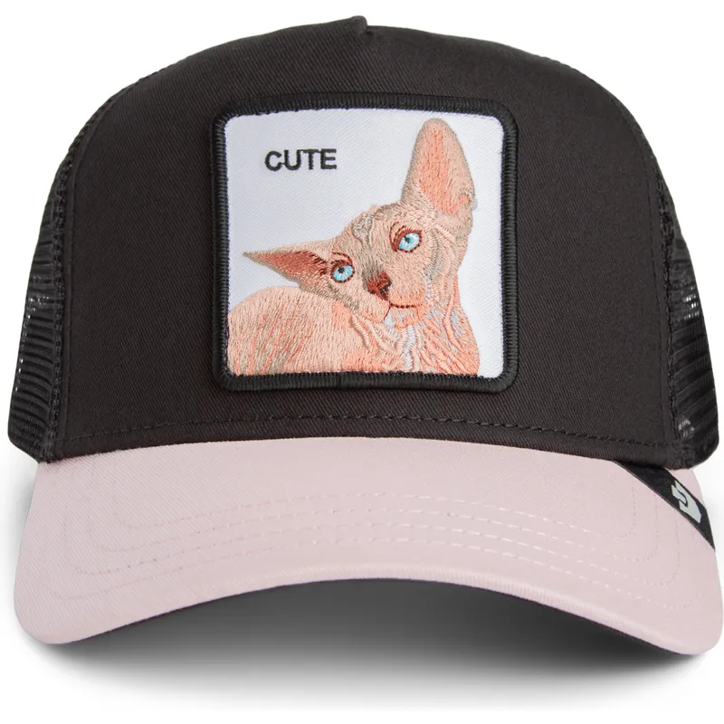 sort-truckerkasket-cute-the-sphynx-sport-the-farm-fra-goorin-bros