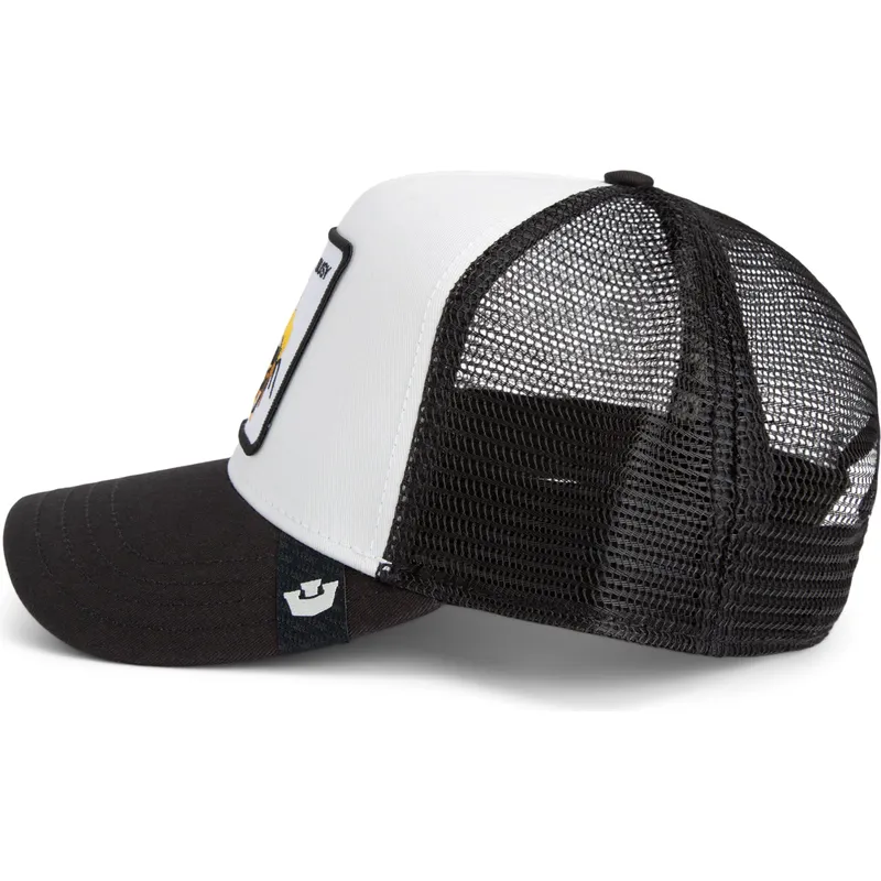 trucker-kasket-hvid-og-sort-bi-the-busy-bee-sport-the-farm-fra-goorin-bros