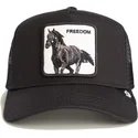sort-truckerkasket-med-hest-freedom-grit-the-farm-fra-goorin-bros
