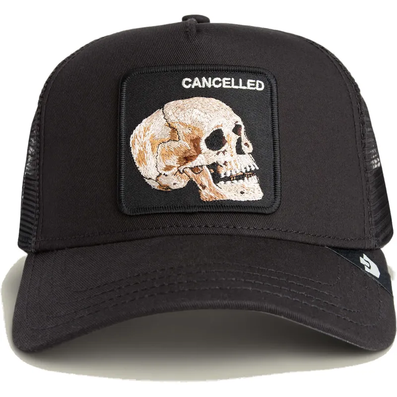 trucker-kasket-sort-kranium-the-cancelled-skull-grit-the-farm-fra-goorin-bros