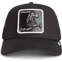 goorin-bros-the-farm-sort-trucker-kasket-med-hingst-motiv