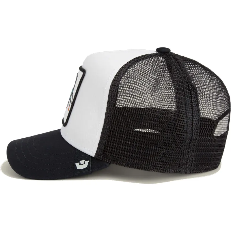 hvid-og-sort-trucker-kasket-skorpion-deadly-the-farm-fra-goorin-bros