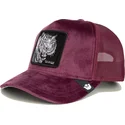 gorra-trucker-granat-tiger-savage-tiger-velour-the-farm-af-goorin-bros