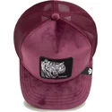 trucker-kasket-bordeaux-tiger-savage-tiger-velour-the-farm-fra-goorin-bros