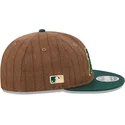 oakland-athletics-mlb-new-era-9fifty-retro-crown-uld-pinstripe-justerbar-brun-og-gron-flad-kasket