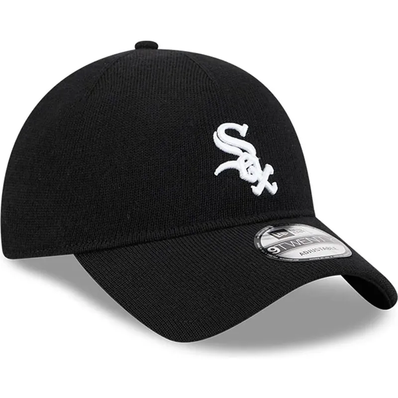 sort-justerbar-buet-kasket-9twenty-merino-wool-fra-chicago-white-sox-mlb-fra-new-era