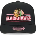 sort-buet-snapback-9seventy-stretch-snap-stated-kasket-med-chicago-blackhawks-nhl-fra-new-era