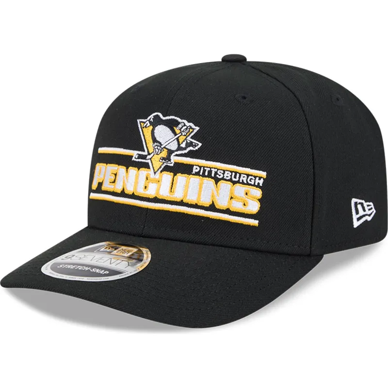 sort-buet-snapback-kasket-9seventy-stretch-snap-stated-fra-pittsburgh-penguins-nhl-fra-new-era