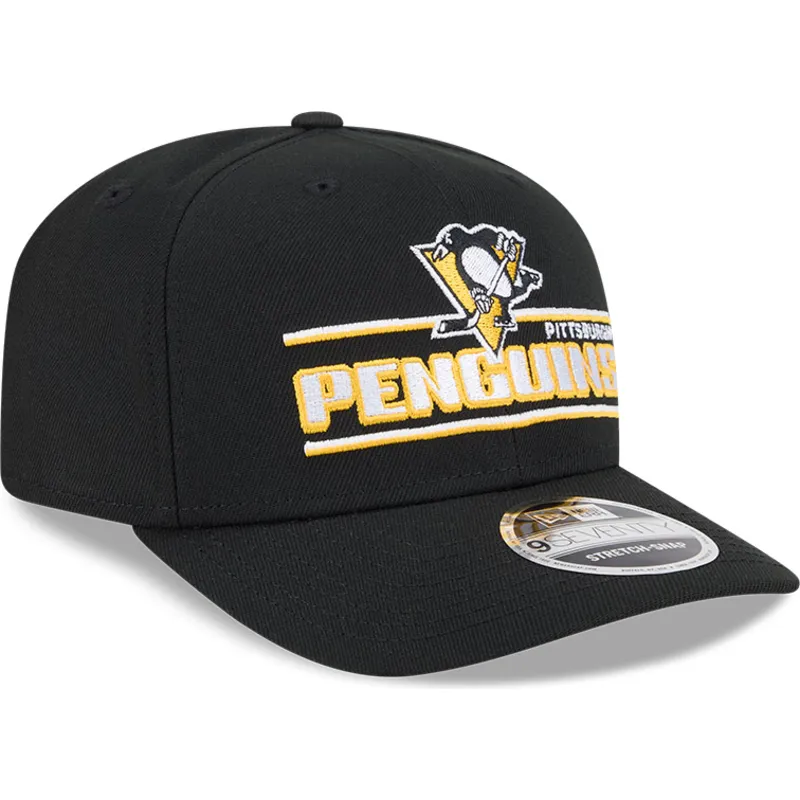 sort-buet-snapback-kasket-9seventy-stretch-snap-stated-fra-pittsburgh-penguins-nhl-fra-new-era