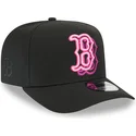 sort-buet-snapback-kasket-9fifty-a-frame-neon-fra-boston-red-sox-mlb-fra-new-era