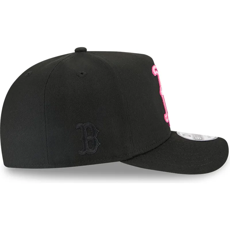 sort-buet-snapback-kasket-9fifty-a-frame-neon-fra-boston-red-sox-mlb-fra-new-era