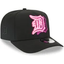 sort-buet-snapback-9fifty-a-frame-neon-detroit-tigers-mlb-kasket-fra-new-era