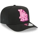 sort-buet-snapback-kasket-9fifty-a-frame-neon-fra-los-angeles-dodgers-mlb-fra-new-era