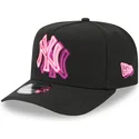sort-buet-snapback-kasket-9fifty-a-frame-neon-fra-new-york-yankees-mlb-fra-new-era