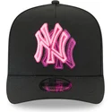 sort-buet-snapback-kasket-9fifty-a-frame-neon-fra-new-york-yankees-mlb-fra-new-era