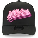 sort-buet-snapback-9fifty-a-frame-neon-kasket-fra-oakland-athletics-mlb-fra-new-era
