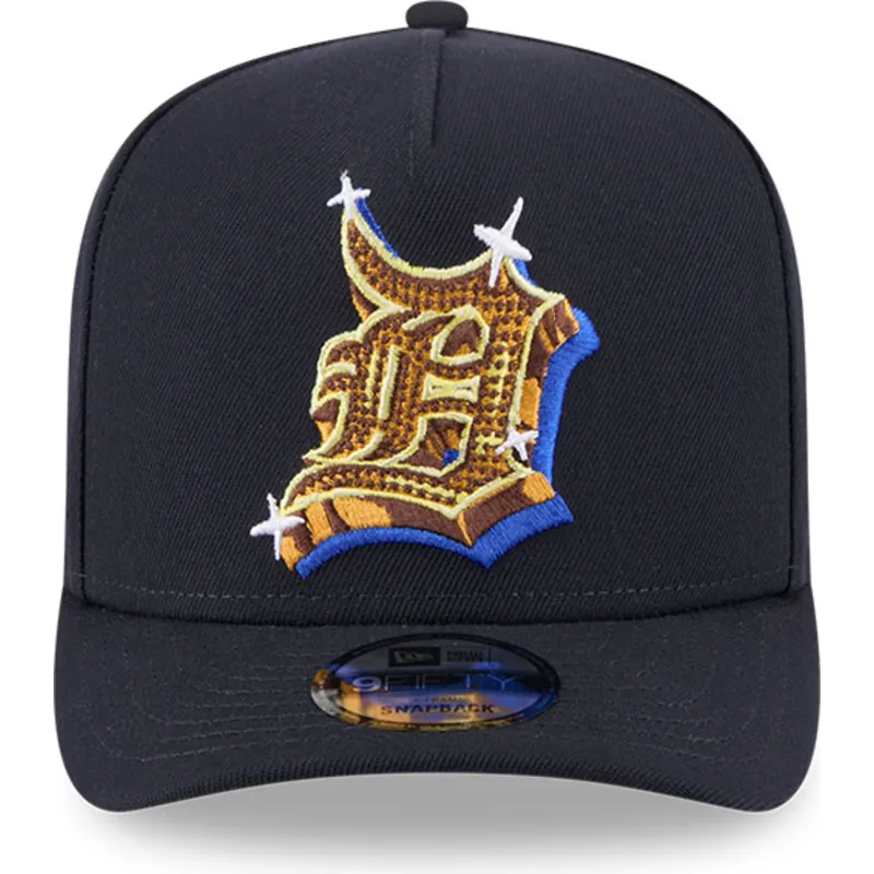 marinebla-buet-kasket-snapback-9fifty-a-frame-emblem-fra-detroit-tigers-mlb-fra-new-era