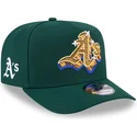 gron-curved-snapback-kasket-9fifty-a-frame-emblem-fra-oakland-athletics-mlb-fra-new-era
