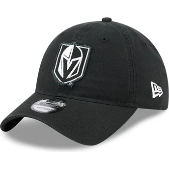 Sort justerbar kurvet kasket 9TWENTY Stamp fra Vegas Golden Knights NHL fra New Era