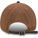 brun-og-bla-justerbar-9twenty-a-frame-wool-pinstripe-kasket-fra-los-angeles-dodgers-mlb-fra-new-era
