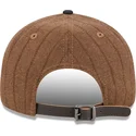 boston-red-sox-mlb-new-era-9fifty-retro-crown-uld-pinstripe-justerbar-brun-og-marinebla-flad-kasket
