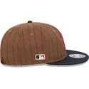 boston-red-sox-mlb-new-era-9fifty-retro-crown-uld-pinstripe-justerbar-brun-og-marinebla-flad-kasket