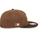san-diego-padres-mlb-new-era-9fifty-retro-crown-uld-pinstripe-brun-justerbar-flad-kasket