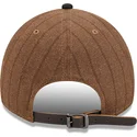 atlanta-braves-mlb-new-era-9twenty-a-frame-wool-pinstripe-justerbar-brun-og-marinebla-buet-kasket