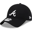 sort-justerbar-kurvet-kasket-9twenty-merino-wool-fra-atlanta-braves-mlb-fra-new-era