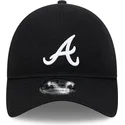 sort-justerbar-kurvet-kasket-9twenty-merino-wool-fra-atlanta-braves-mlb-fra-new-era